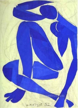 抽象的なヌード Painting - ブルー ヌード IV アブストラクト